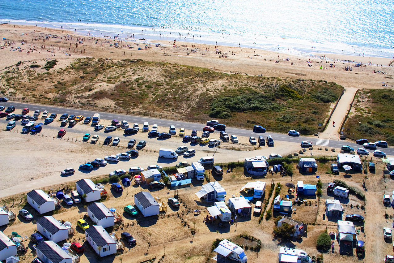 Camping junto al mar en Gironda