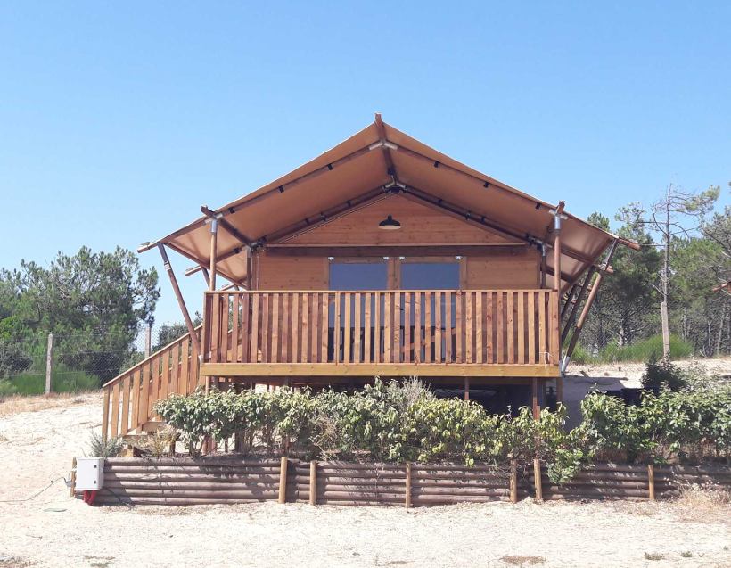 Ungewöhnlicher Lodge-Campingplatz Montalivet